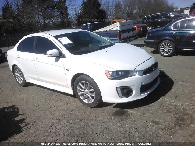 JA32U2FU6GU006356 - 2016 MITSUBISHI LANCER ES WHITE photo 1