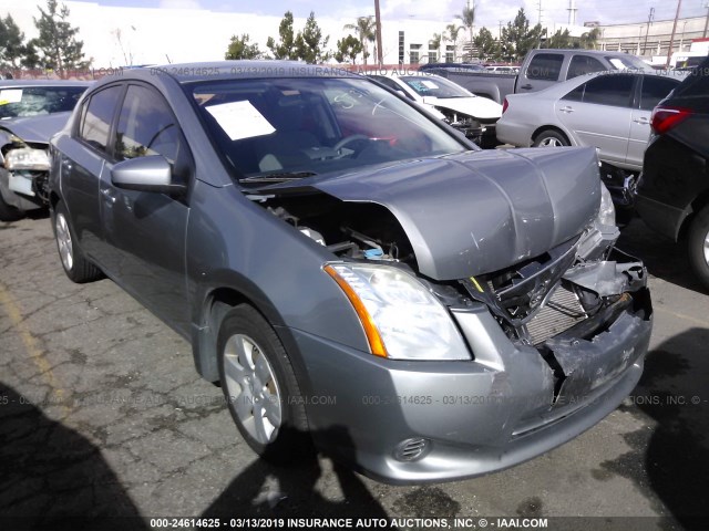 3N1AB6AP3CL709321 - 2012 NISSAN SENTRA 2.0/2.0S/SR/2.0SL GRAY photo 1