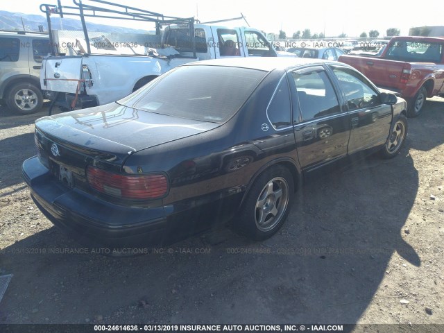 1G1BL52PXTR161519 - 1996 CHEVROLET CAPRICE / IMPALA CLASSIC/SS BLACK photo 4