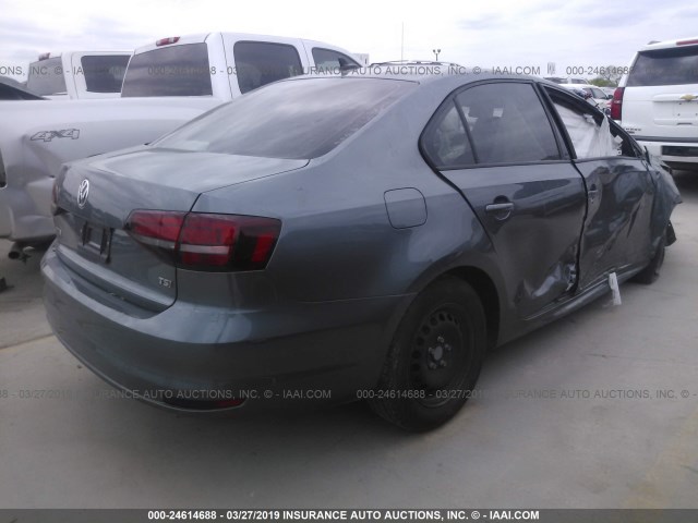 3VW267AJ5GM303013 - 2016 VOLKSWAGEN JETTA GRAY photo 4