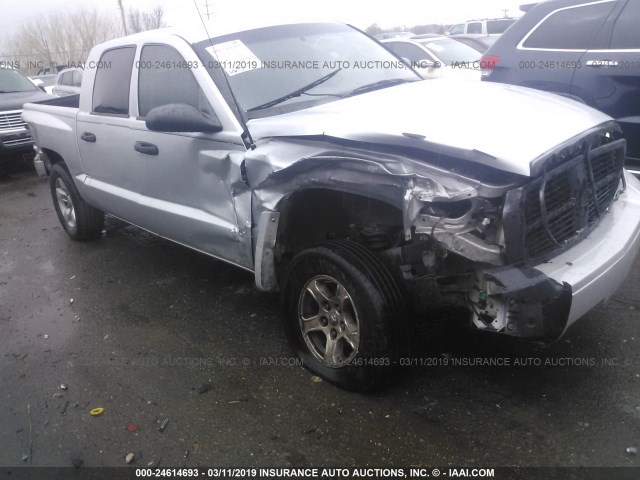 1D7HE48K07S127403 - 2007 DODGE DAKOTA QUAD SLT GRAY photo 6