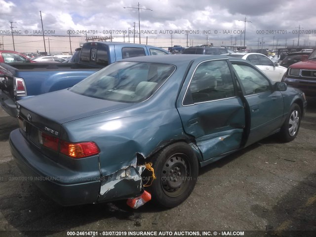 4T1BG22K01U830773 - 2001 TOYOTA CAMRY CE/LE/XLE BLUE photo 4