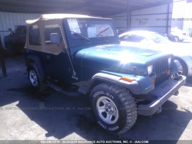 1J4FY19P9SP322245 - 1995 JEEP WRANGLER / YJ S/RIO GRANDE GREEN photo 1