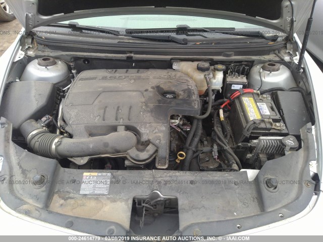 1G1ZA5EU9CF216551 - 2012 CHEVROLET MALIBU LS SILVER photo 10