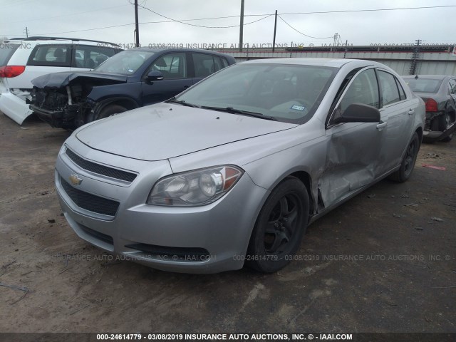 1G1ZA5EU9CF216551 - 2012 CHEVROLET MALIBU LS SILVER photo 2