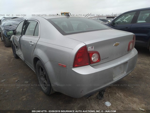1G1ZA5EU9CF216551 - 2012 CHEVROLET MALIBU LS SILVER photo 3