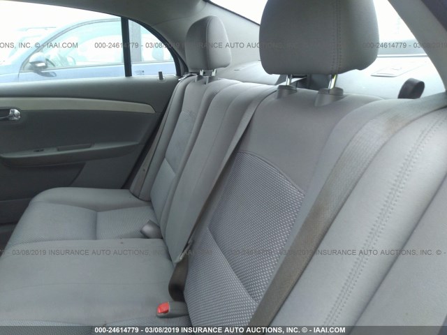 1G1ZA5EU9CF216551 - 2012 CHEVROLET MALIBU LS SILVER photo 8