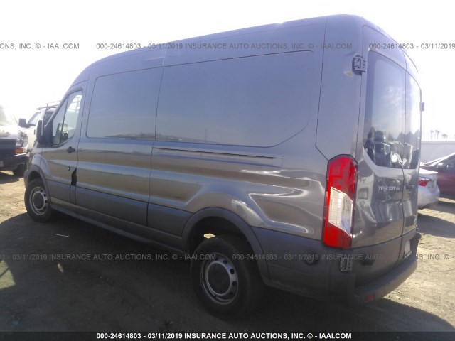 1FTNE2CM3FKA27224 - 2015 FORD TRANSIT T-150 GRAY photo 3