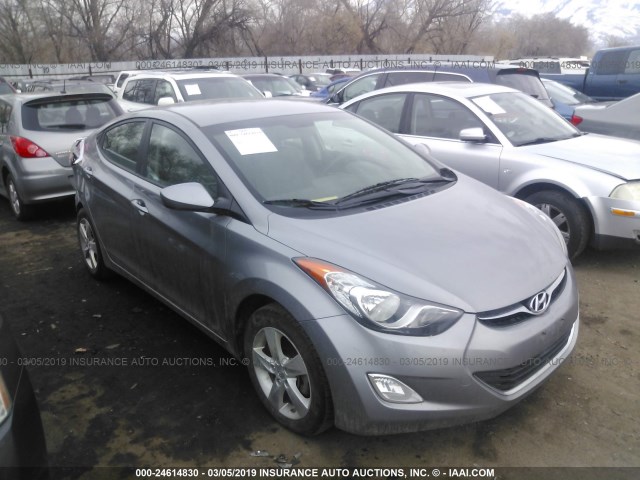 KMHDH4AE5DU897659 - 2013 HYUNDAI ELANTRA GLS/LIMITED SILVER photo 1