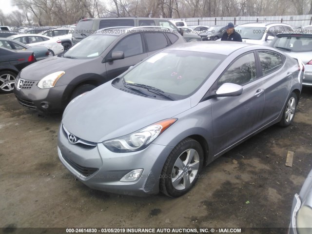 KMHDH4AE5DU897659 - 2013 HYUNDAI ELANTRA GLS/LIMITED SILVER photo 2