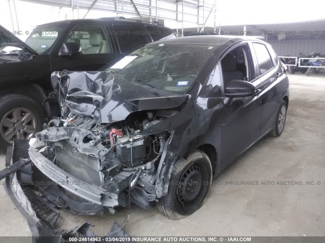 JHMGK5H51GX032347 - 2016 HONDA FIT LX BLACK photo 2