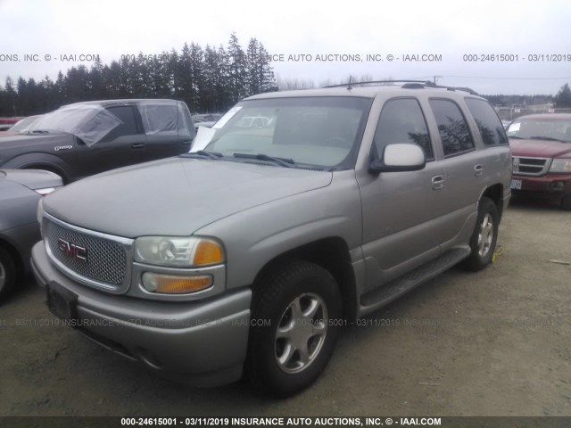 1GKEK63UX2J246606 - 2002 GMC DENALI BEIGE photo 2