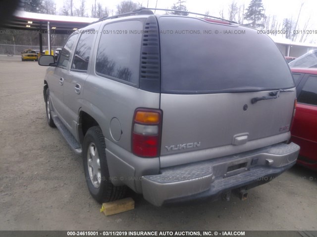 1GKEK63UX2J246606 - 2002 GMC DENALI BEIGE photo 3