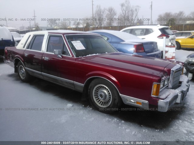 1LNBM82F7KY814479 - 1989 LINCOLN TOWN CAR SIGNATURE RED photo 1