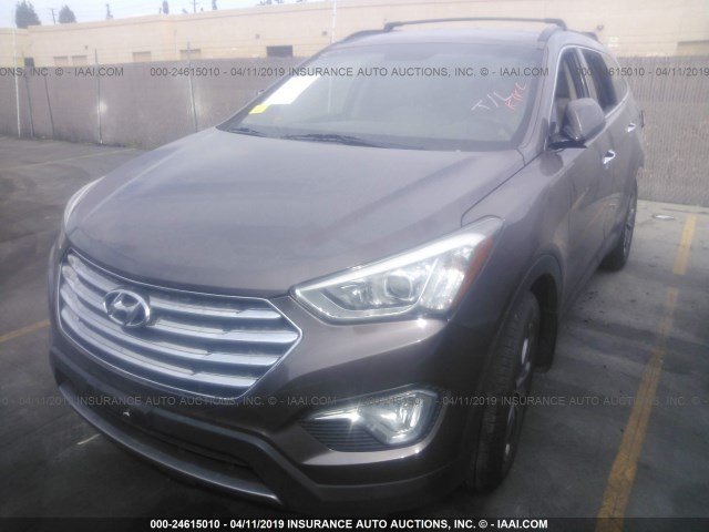 KM8SN4HF4EU057730 - 2014 HYUNDAI SANTA FE GLS BROWN photo 2