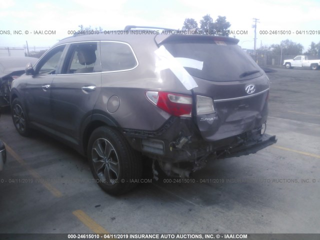 KM8SN4HF4EU057730 - 2014 HYUNDAI SANTA FE GLS BROWN photo 3