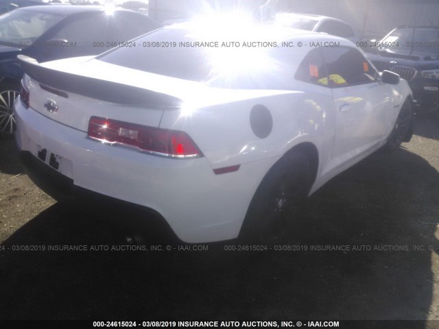 2G1FA1E35E9290922 - 2014 CHEVROLET CAMARO LS WHITE photo 4