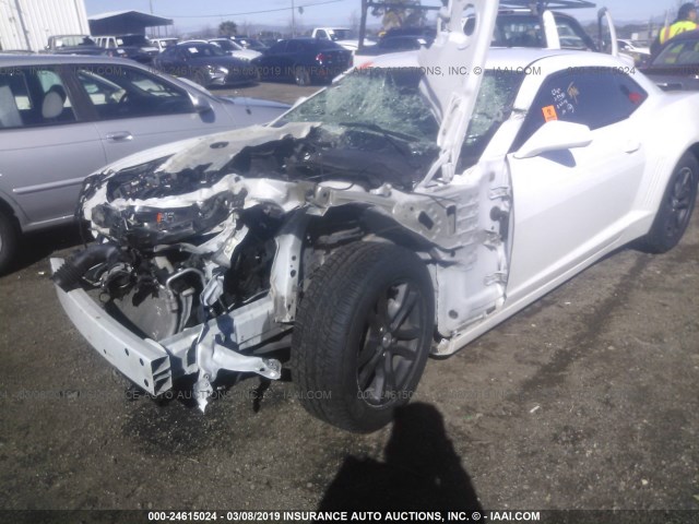 2G1FA1E35E9290922 - 2014 CHEVROLET CAMARO LS WHITE photo 6