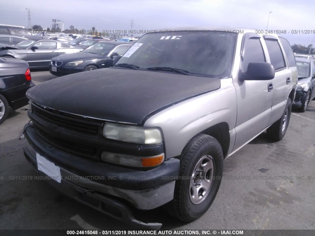 1GNEC13T01J112518 - 2001 CHEVROLET TAHOE C1500 BROWN photo 2