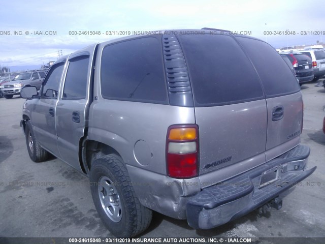 1GNEC13T01J112518 - 2001 CHEVROLET TAHOE C1500 BROWN photo 3