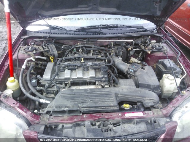 JM1BJ226231163038 - 2003 MAZDA PROTEGE DX/LX/ES MAROON photo 10