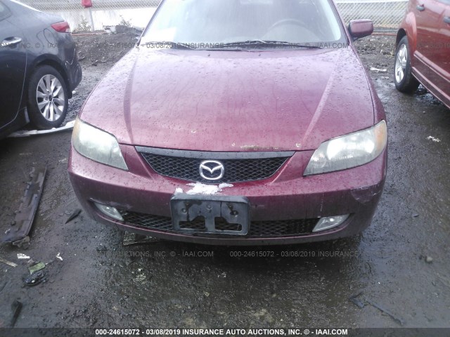 JM1BJ226231163038 - 2003 MAZDA PROTEGE DX/LX/ES MAROON photo 6