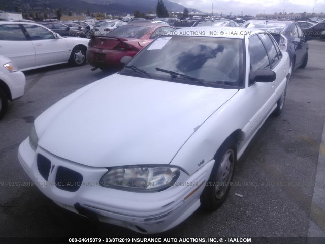 1G2NE52M9VC707029 - 1997 PONTIAC GRAND AM SE WHITE photo 2