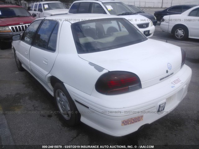 1G2NE52M9VC707029 - 1997 PONTIAC GRAND AM SE WHITE photo 3