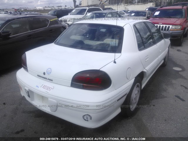 1G2NE52M9VC707029 - 1997 PONTIAC GRAND AM SE WHITE photo 4