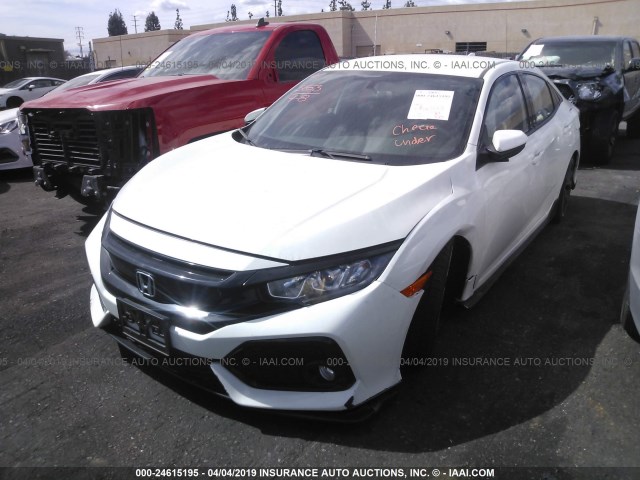 SHHFK7H43HU426538 - 2017 HONDA CIVIC SPORT WHITE photo 2