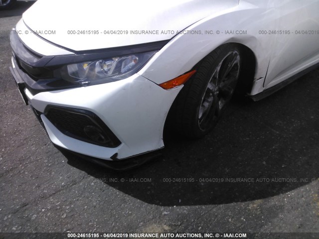 SHHFK7H43HU426538 - 2017 HONDA CIVIC SPORT WHITE photo 6