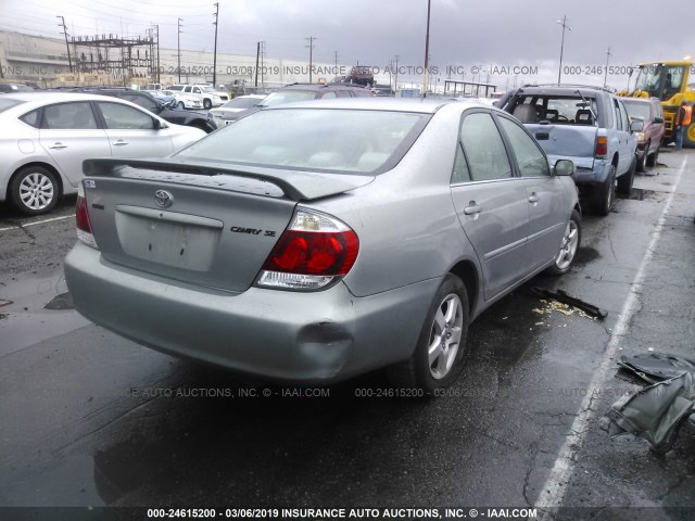 4T1BE32K15U952351 - 2005 TOYOTA CAMRY LE/XLE/SE SILVER photo 4