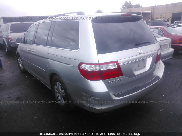 5FNRL38797B427769 - 2007 HONDA ODYSSEY EXL SILVER photo 3