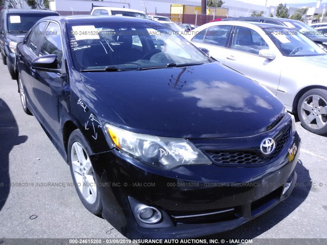 4T1BF1FK8DU284347 - 2013 TOYOTA CAMRY L/SE/LE/XLE BLACK photo 1