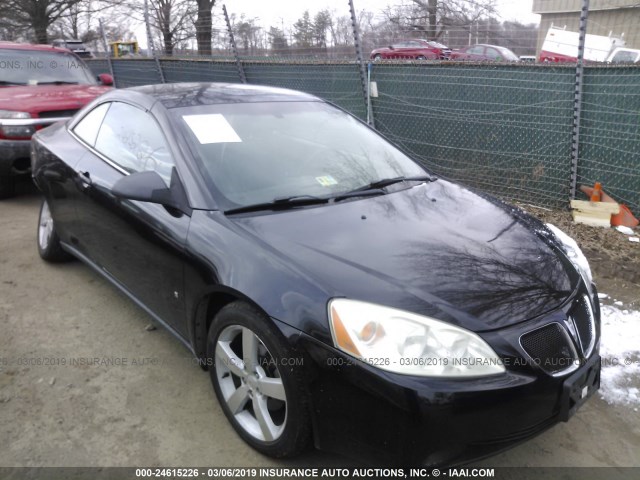 1G2ZH351X74105803 - 2007 PONTIAC G6 GT BLACK photo 1