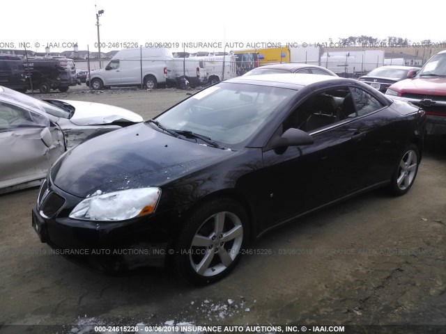 1G2ZH351X74105803 - 2007 PONTIAC G6 GT BLACK photo 2