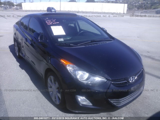 5NPDH4AE2DH279312 - 2013 HYUNDAI ELANTRA GLS/LIMITED BLACK photo 1