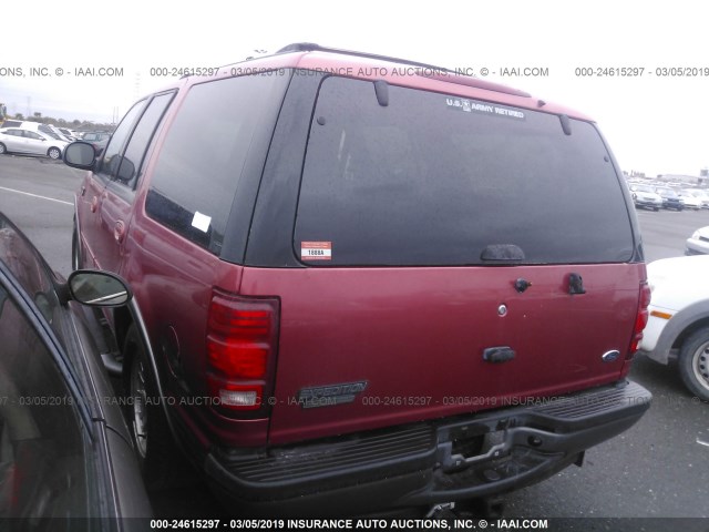 1FMRU15L0YLB95589 - 2000 FORD EXPEDITION XLT RED photo 3