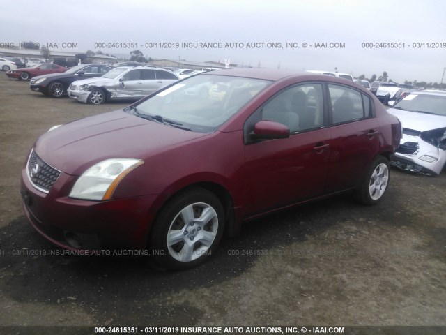 3N1AB61E27L638424 - 2007 NISSAN SENTRA 2.0/2.0S/2.0SL RED photo 2