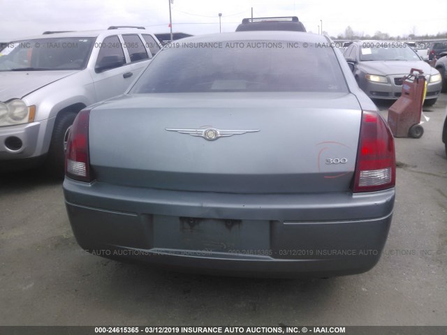 2C3KA43R36H413854 - 2006 CHRYSLER 300 BLUE photo 6