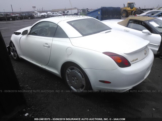 JTHFN48Y530042843 - 2003 LEXUS SC 430 WHITE photo 3