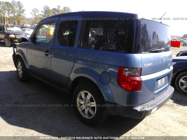 5J6YH28706L000378 - 2006 HONDA ELEMENT EX BLUE photo 3