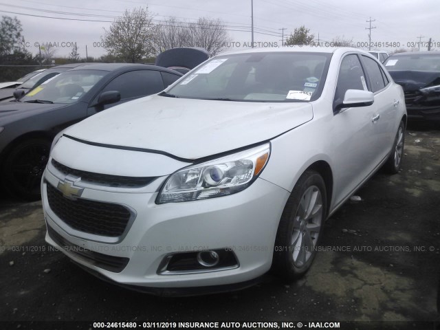 1G11F5SLXFU127744 - 2015 CHEVROLET MALIBU LTZ WHITE photo 2