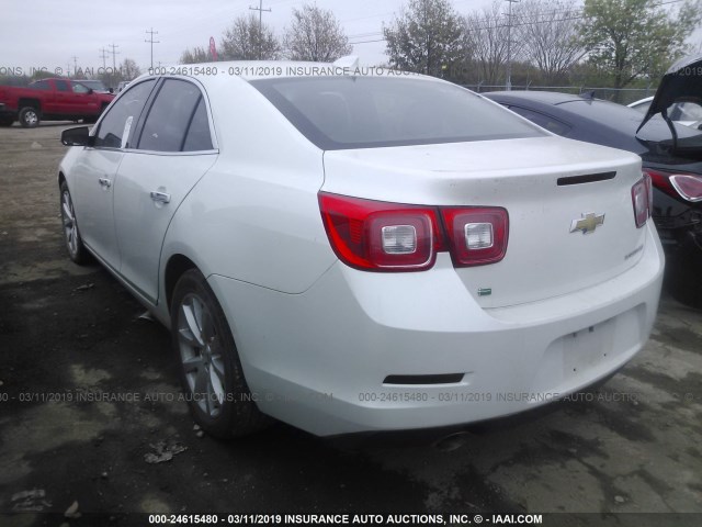 1G11F5SLXFU127744 - 2015 CHEVROLET MALIBU LTZ WHITE photo 3