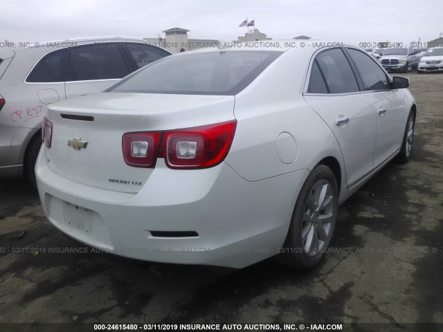 1G11F5SLXFU127744 - 2015 CHEVROLET MALIBU LTZ WHITE photo 4