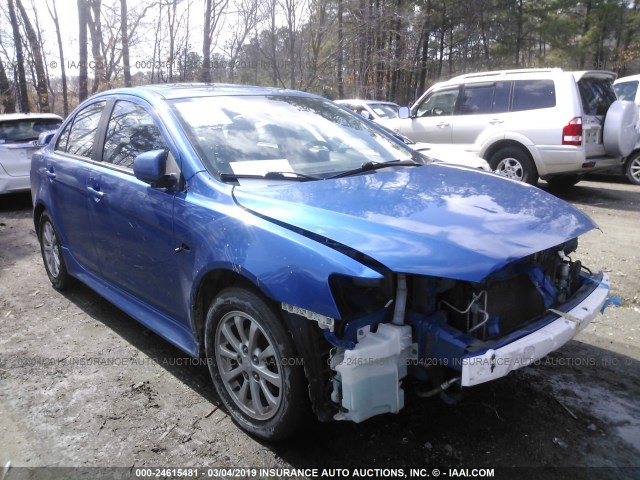 JA32U2FU9AU011655 - 2010 MITSUBISHI LANCER ES/ES SPORT BLUE photo 1