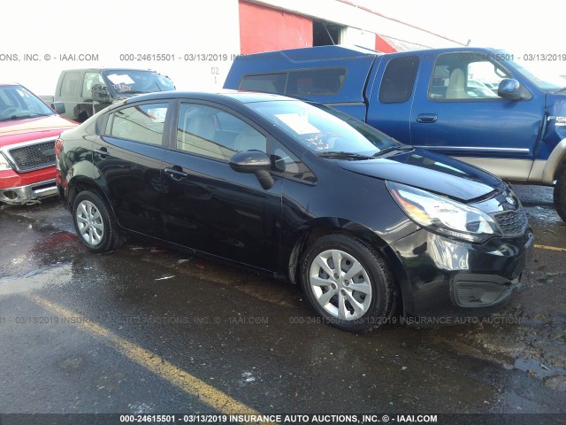 KNADM4A30F6428286 - 2015 KIA RIO LX BLACK photo 1