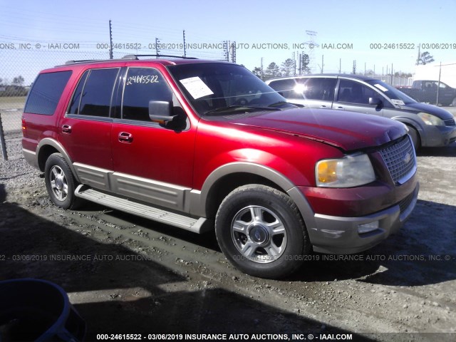 1FMFU17L54LB41098 - 2004 FORD EXPEDITION EDDIE BAUER MAROON photo 1