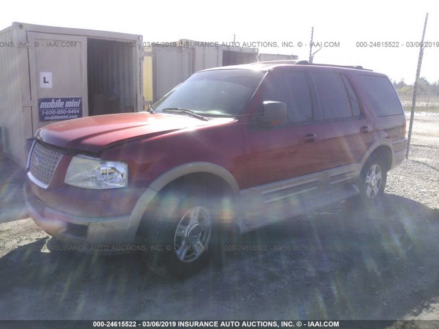 1FMFU17L54LB41098 - 2004 FORD EXPEDITION EDDIE BAUER MAROON photo 2