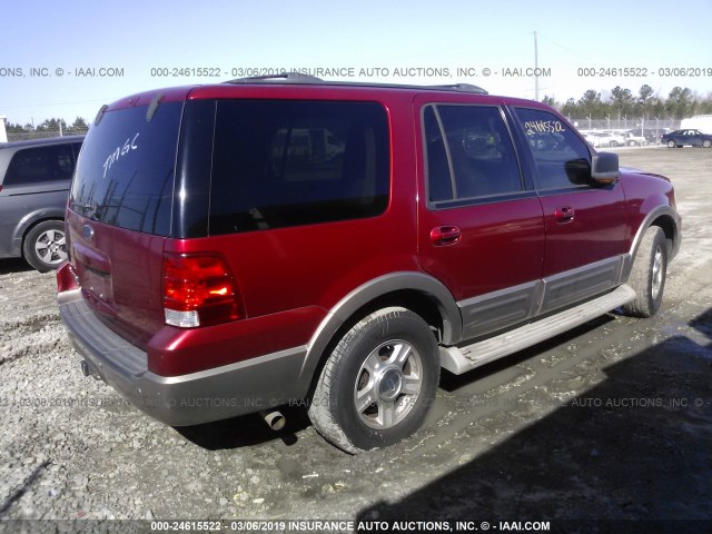 1FMFU17L54LB41098 - 2004 FORD EXPEDITION EDDIE BAUER MAROON photo 4